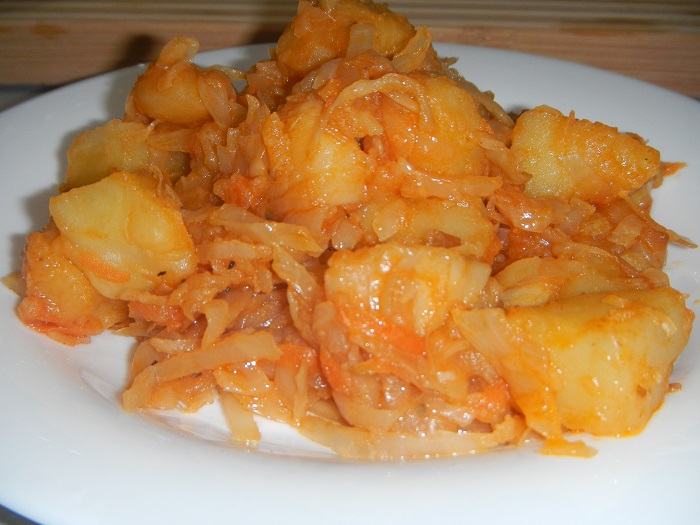 Рагу овощное с капустой и с картошкой и кабачками фото рецепт