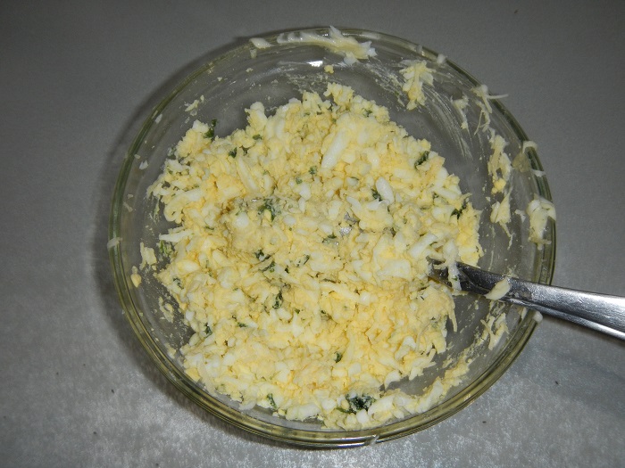 Начинка из сыра и яиц