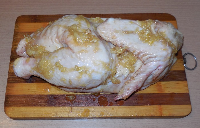 Курица запеченная в рукаве в духовке