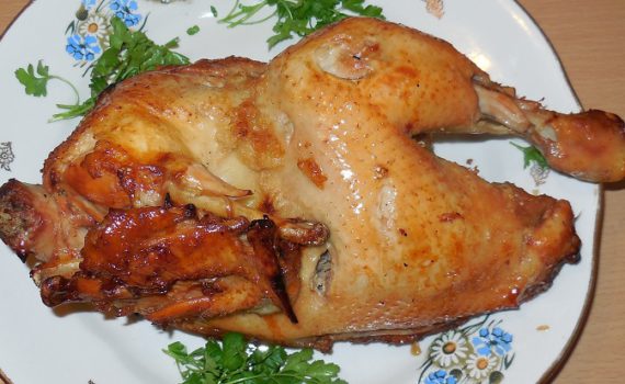 Курица запеченная в рукаве в духовке