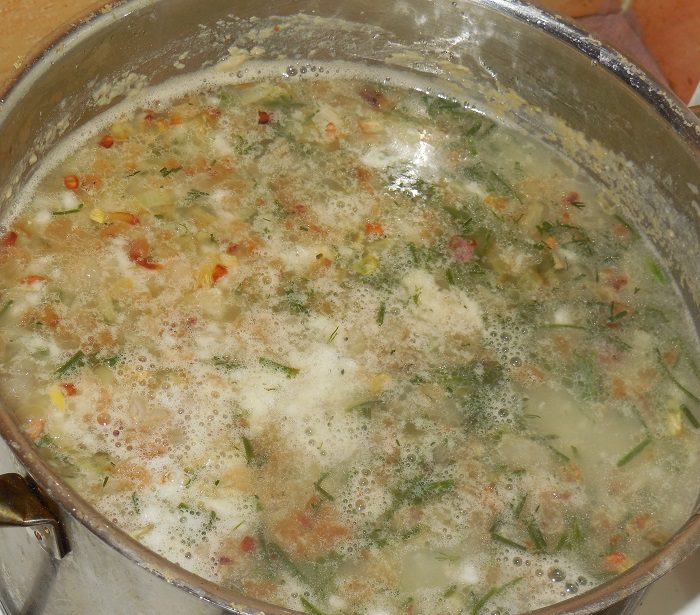 Казацкий суп-кулеш из пшена