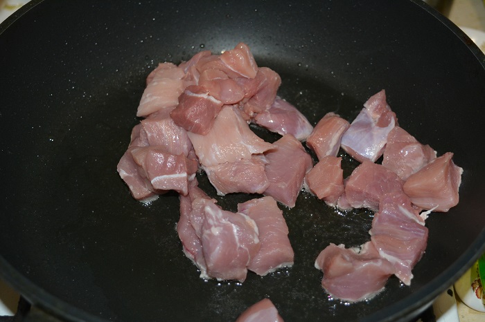 гречка с мясом на сковороде