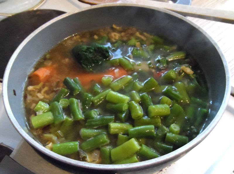 Овощной суп-пюре из зеленых овощей