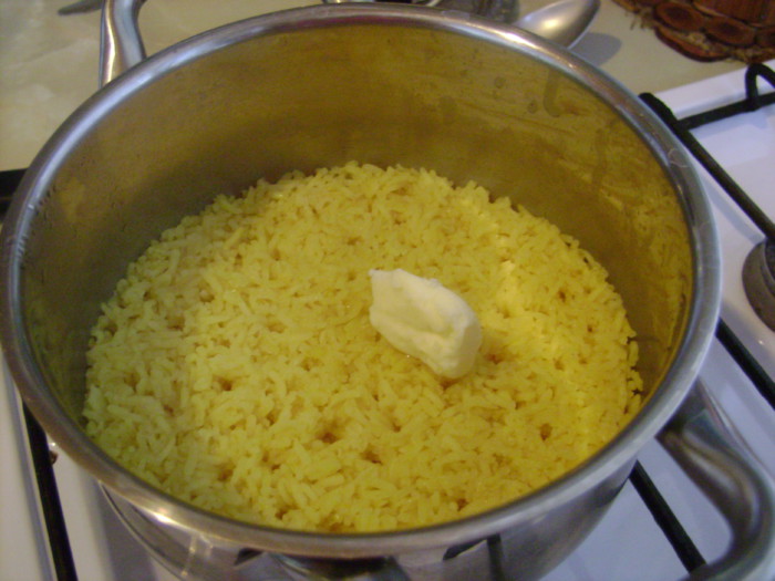 Рис с куркумой по-индийски