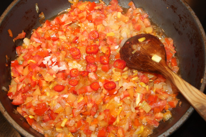 Овощи для томатного соуса
