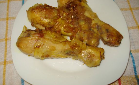 Куриные голени в соевом соусе на сковороде