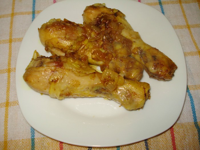 Куриные голени в соевом соусе на сковороде