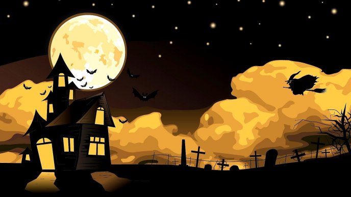 Страшные открытки с днем Хэллоуина