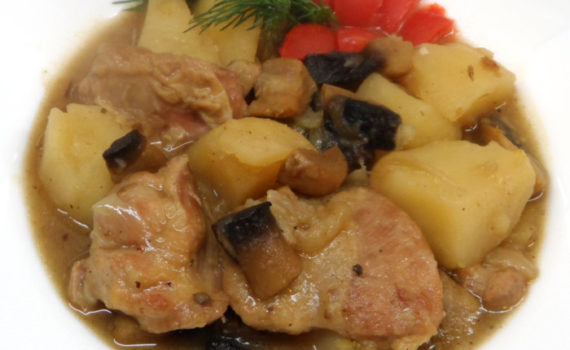 Жаркое с мясом, грибами и картошкой - необычные зразы а-ля Нельсон по-французски